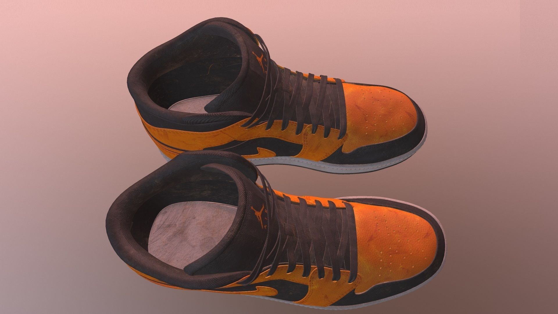 NIKE AIR JORDAN 1 SHOES PBR Low-poly 3D model_7