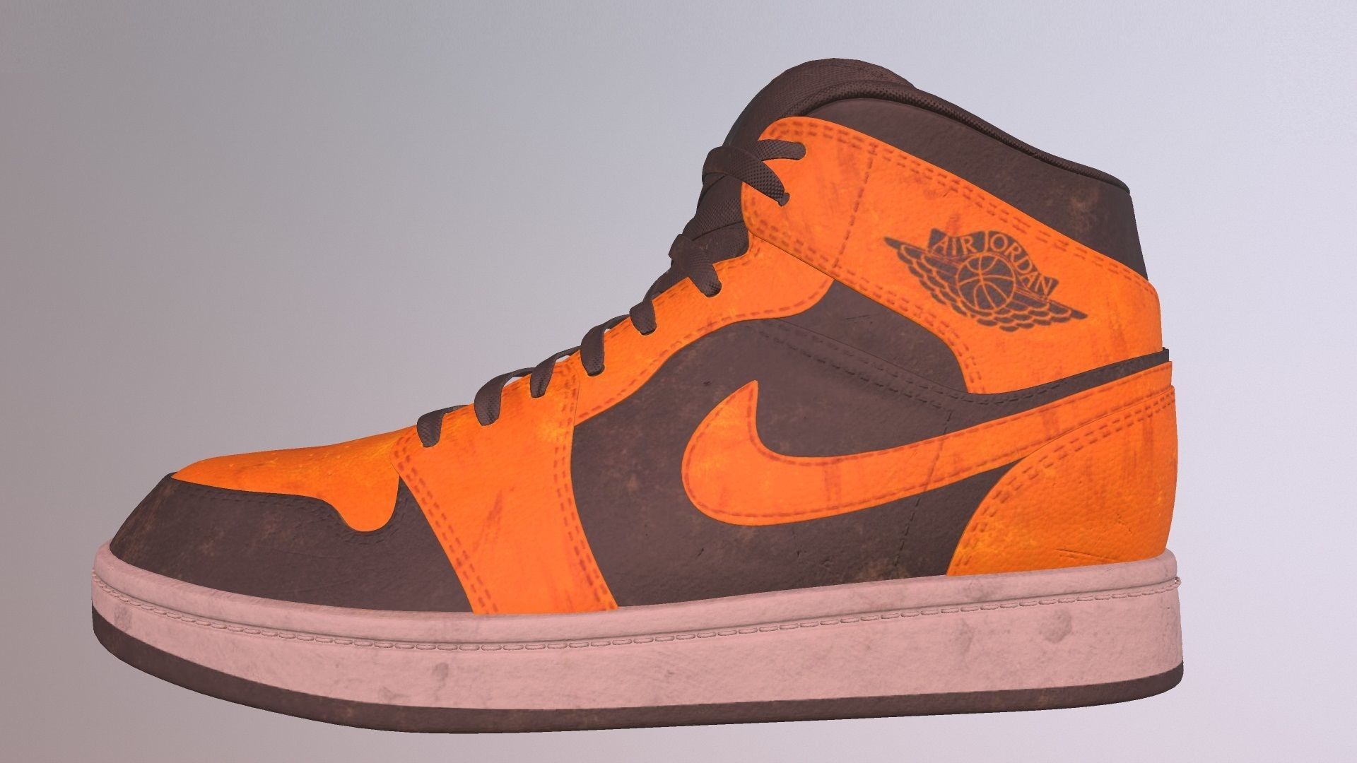 NIKE AIR JORDAN 1 SHOES PBR Low-poly 3D model_3