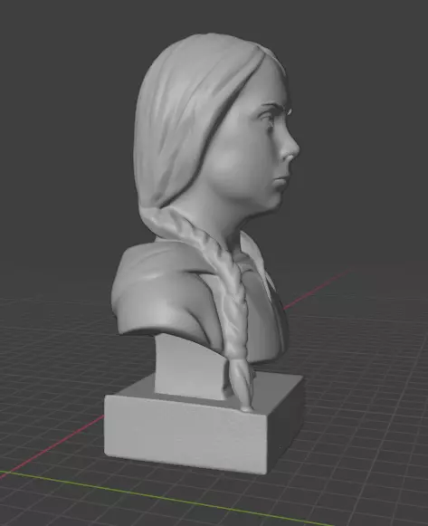 Greta Thunberg 3D print model_24