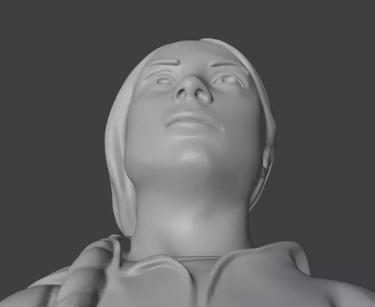 Greta Thunberg 3D print model_14