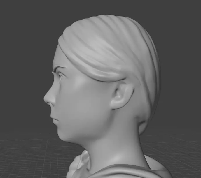 Greta Thunberg 3D print model_16