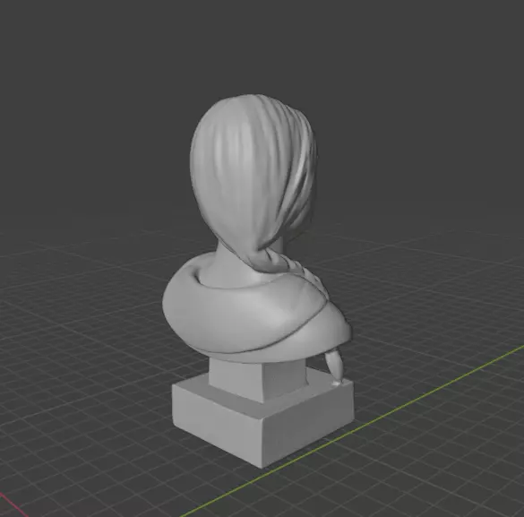 Greta Thunberg 3D print model_12