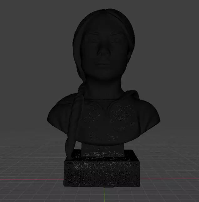 Greta Thunberg 3D print model_18