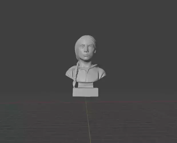 Greta Thunberg 3D print model Greta Thunberg 3D print model