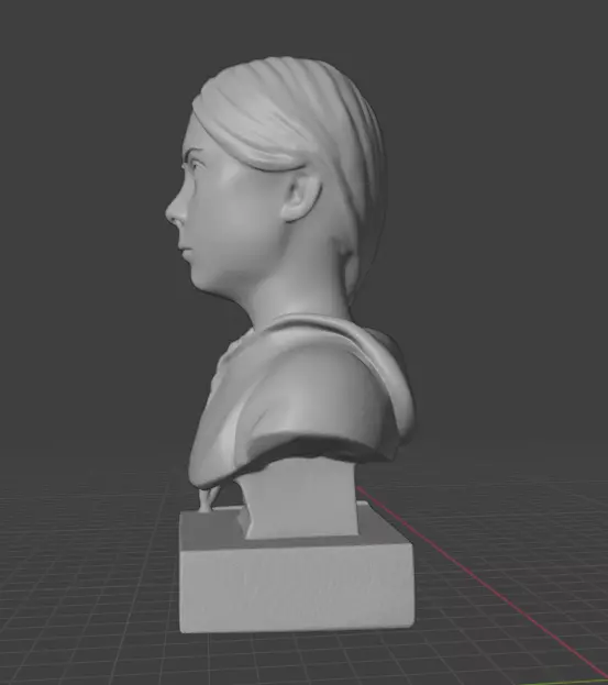 Greta Thunberg 3D print model_7