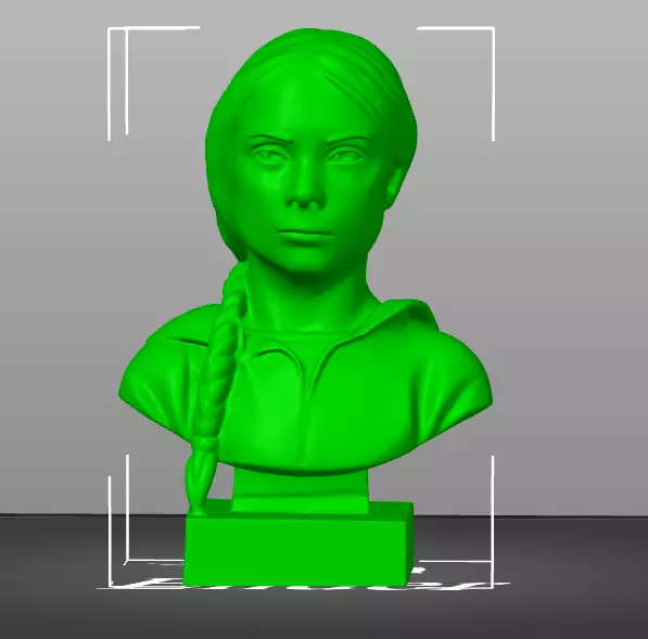 Greta Thunberg 3D print model_19
