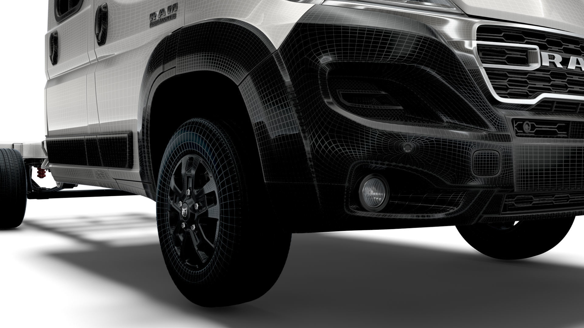 RAM Promaster Chassis Truck Crew Cab 4035 WB 2023 3D model_17