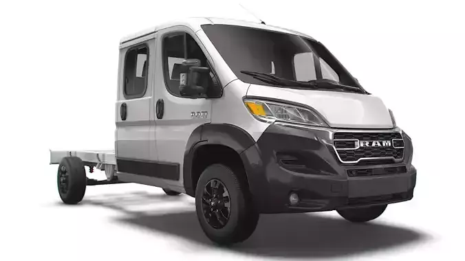 RAM Promaster Chassis Truck Crew Cab 4035 WB 2023 3D model