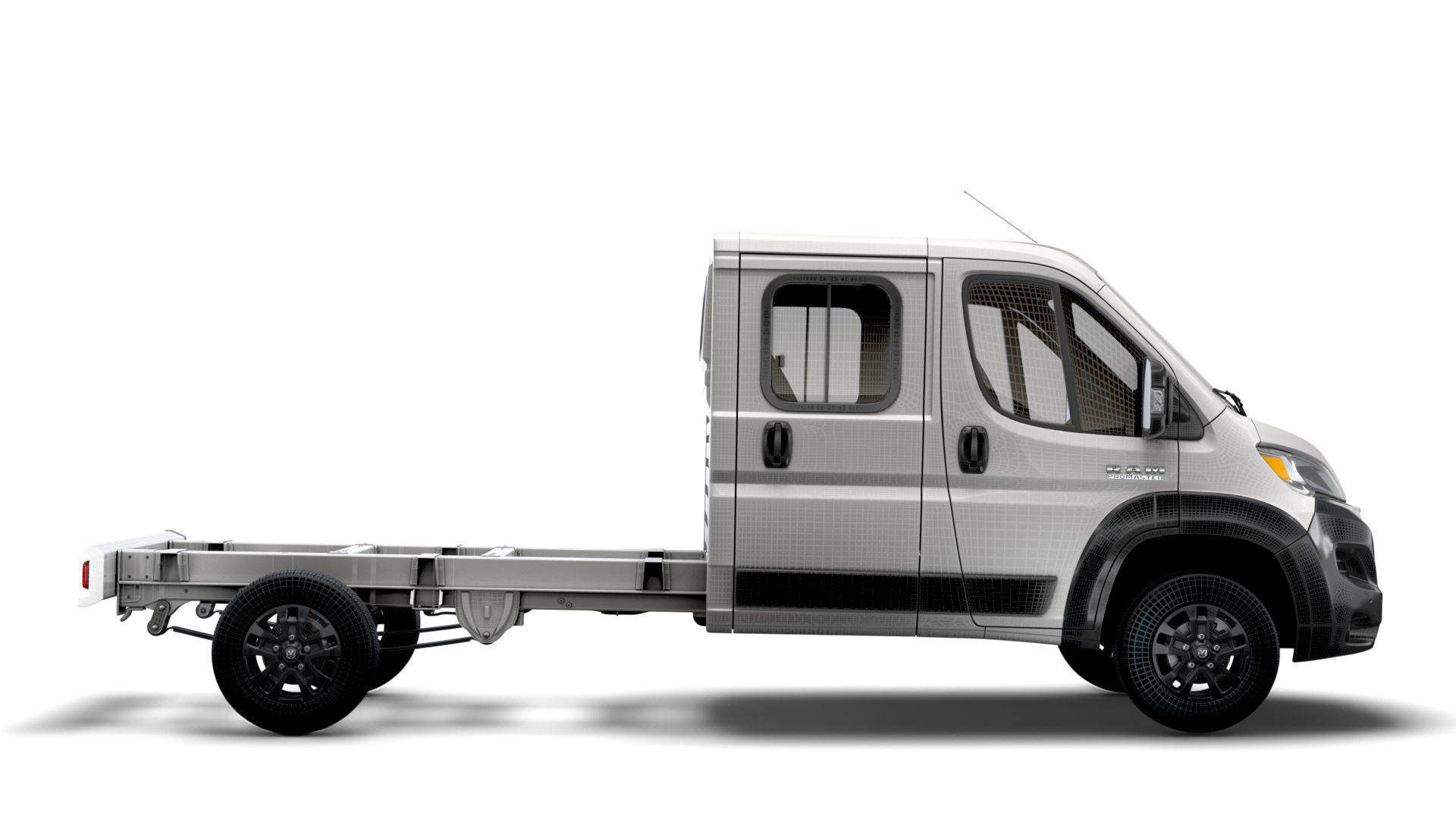 RAM Promaster Chassis Truck Crew Cab 4035 WB 2023 3D model_13