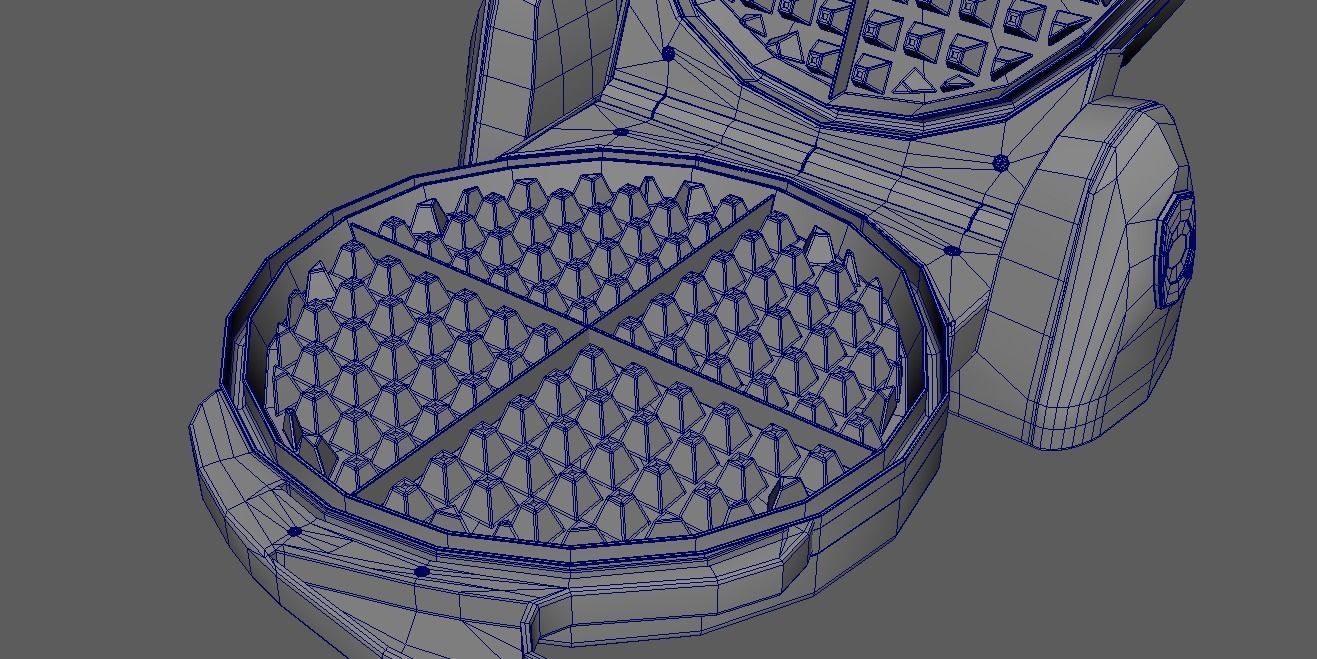 Waffle Maker 3D model_20