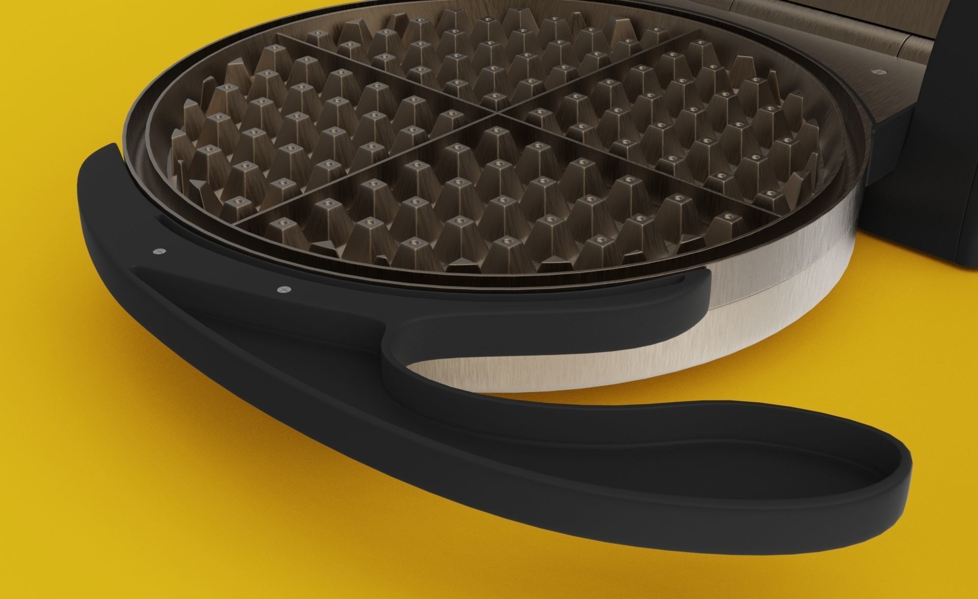 Waffle Maker 3D model_9