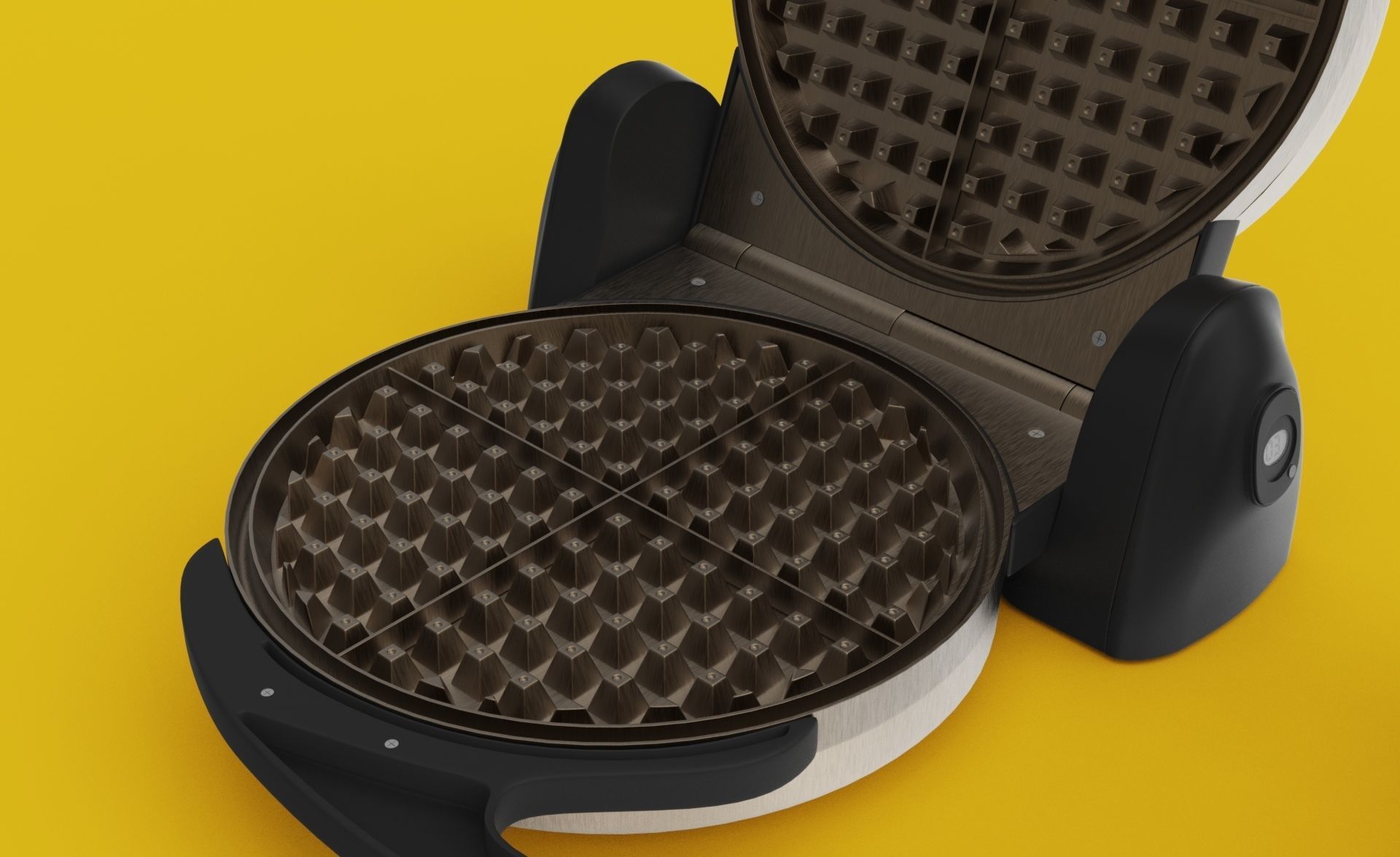 Waffle Maker 3D model_8