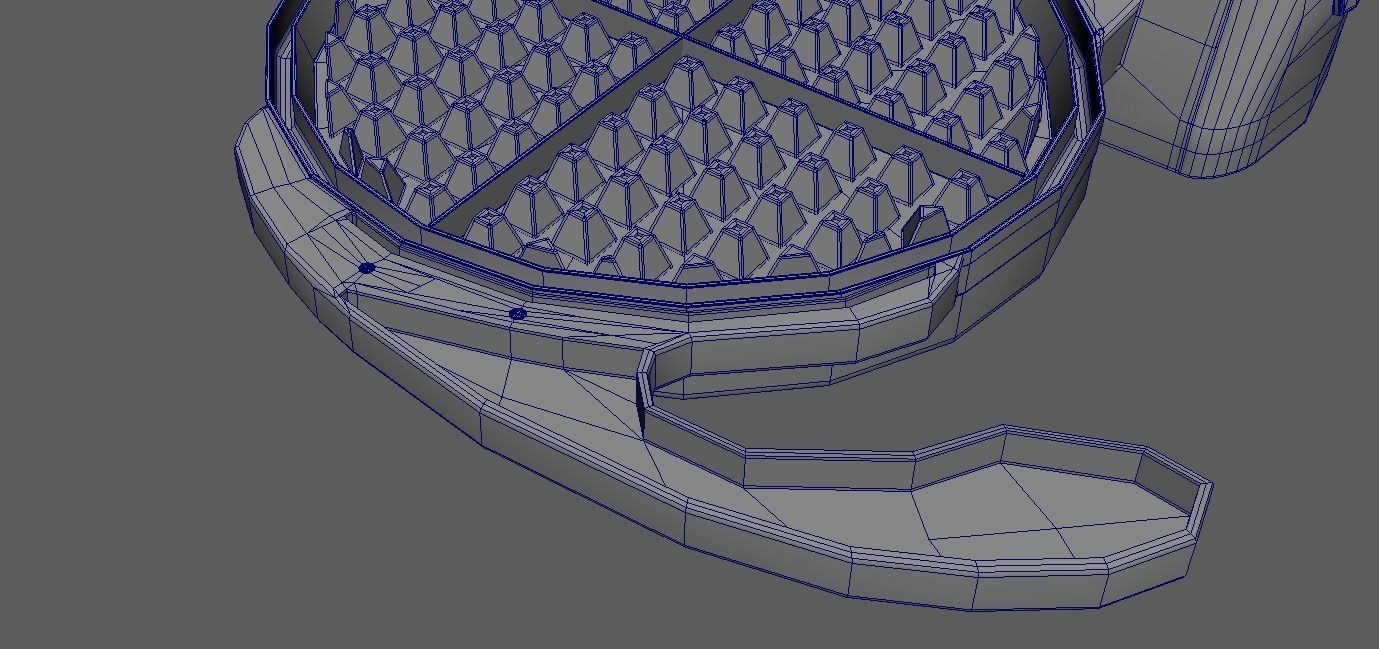 Waffle Maker 3D model_21