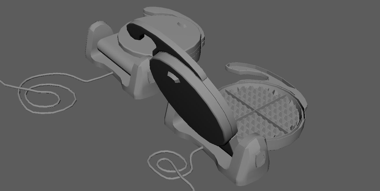 Waffle Maker 3D model_24