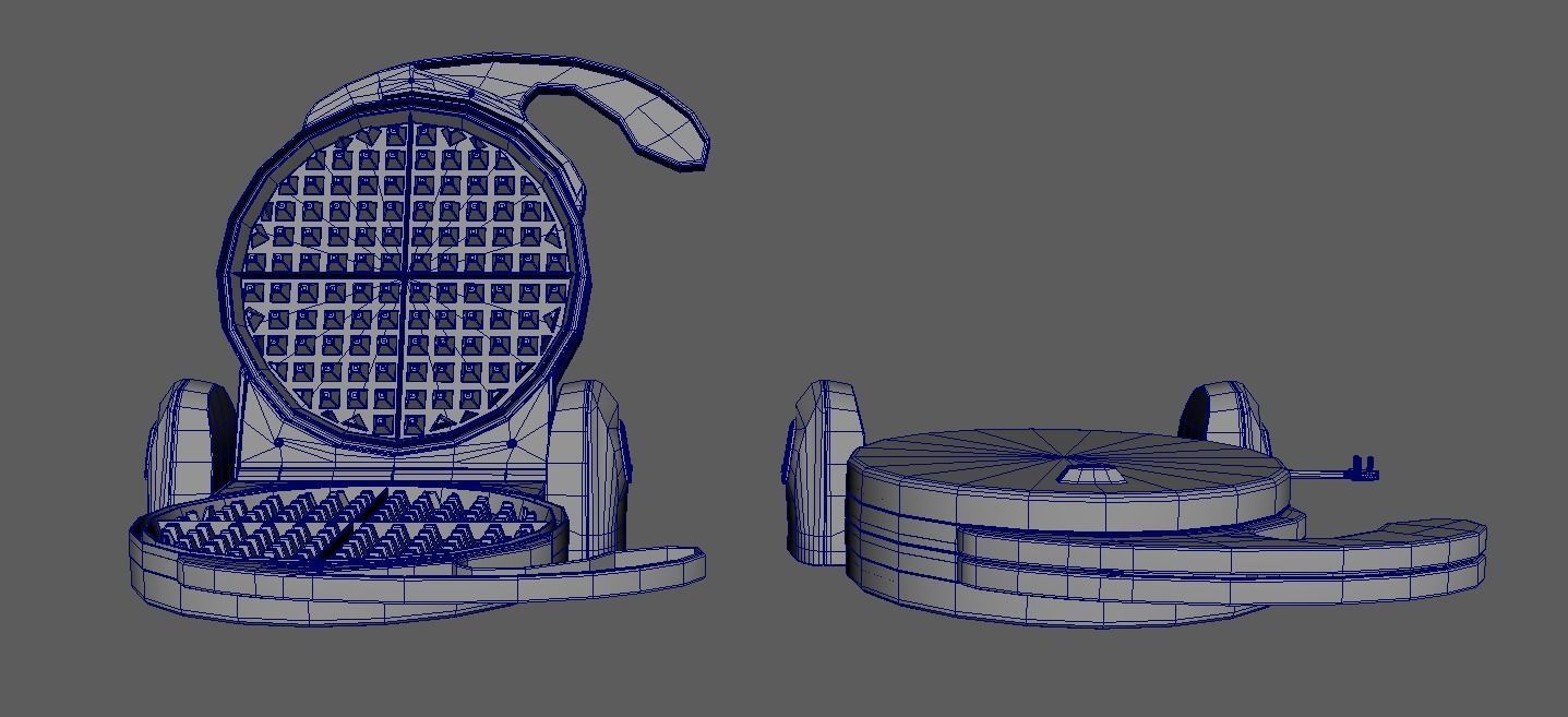 Waffle Maker 3D model_22