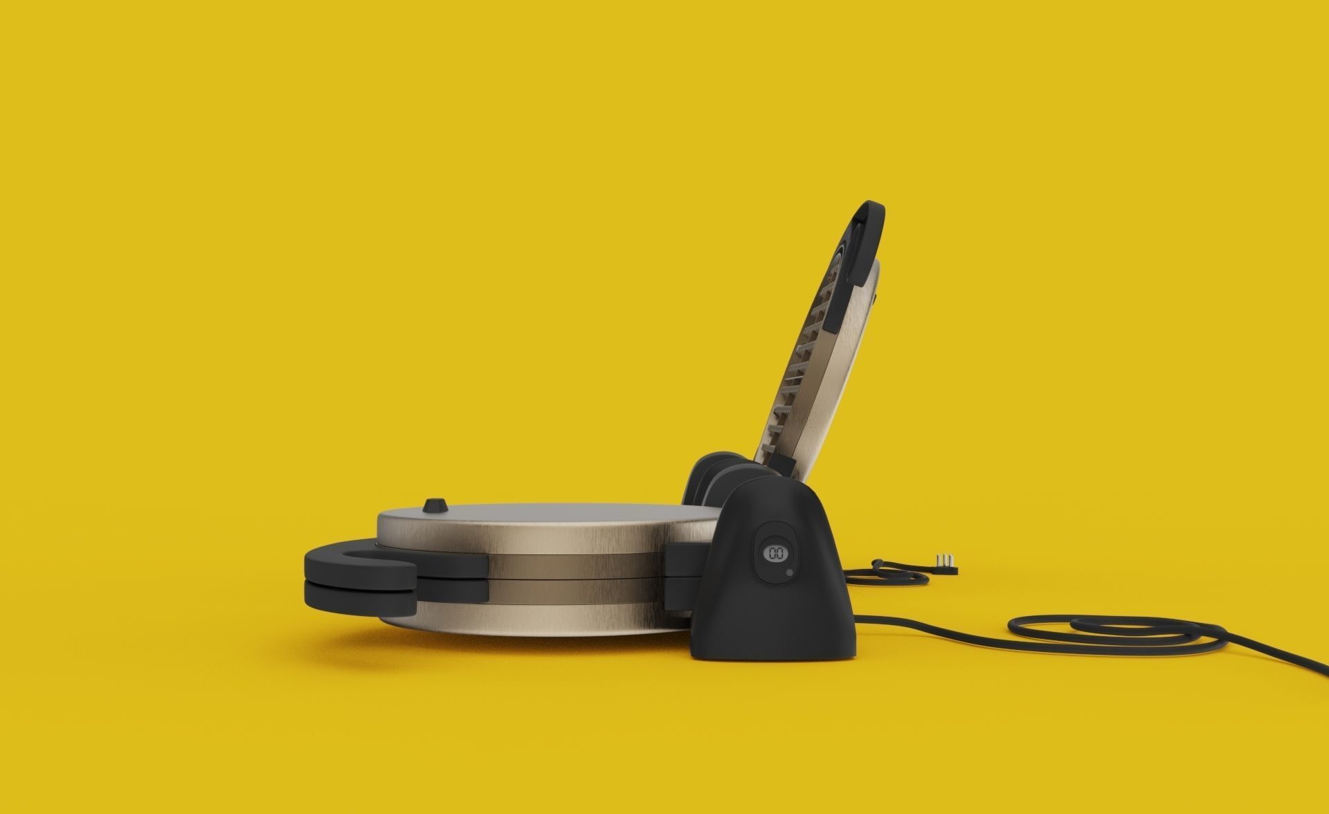 Waffle Maker 3D model_5