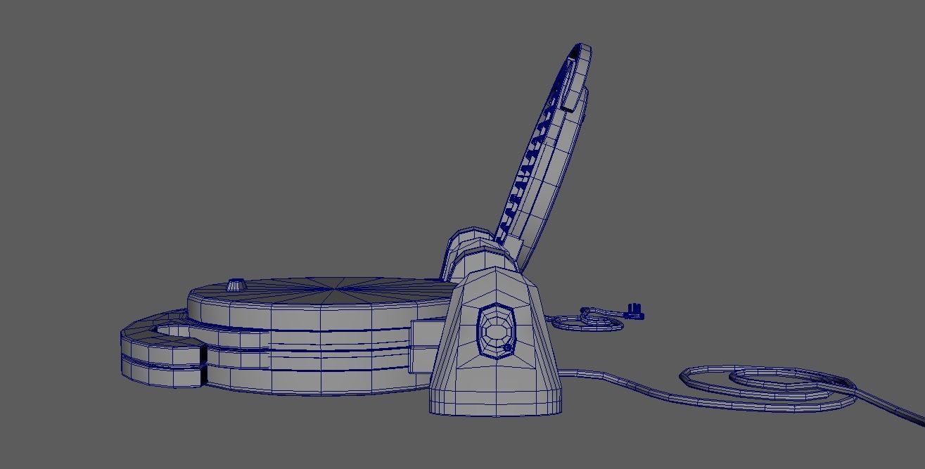 Waffle Maker 3D model_30