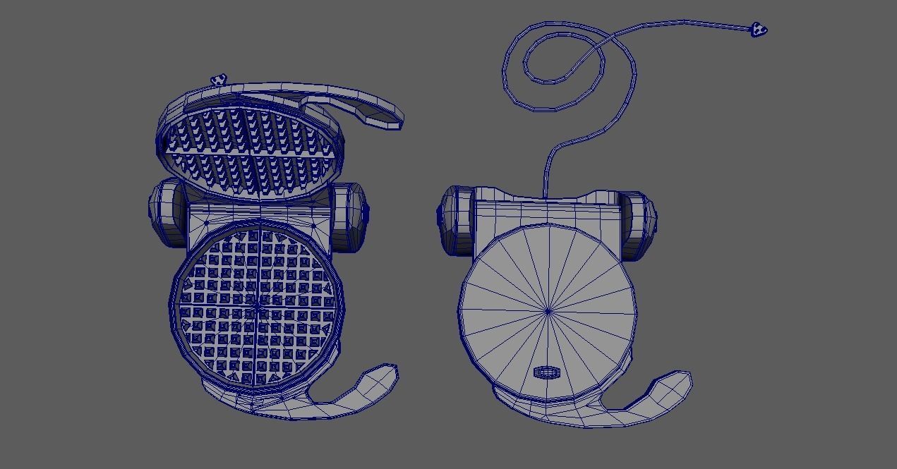 Waffle Maker 3D model_12