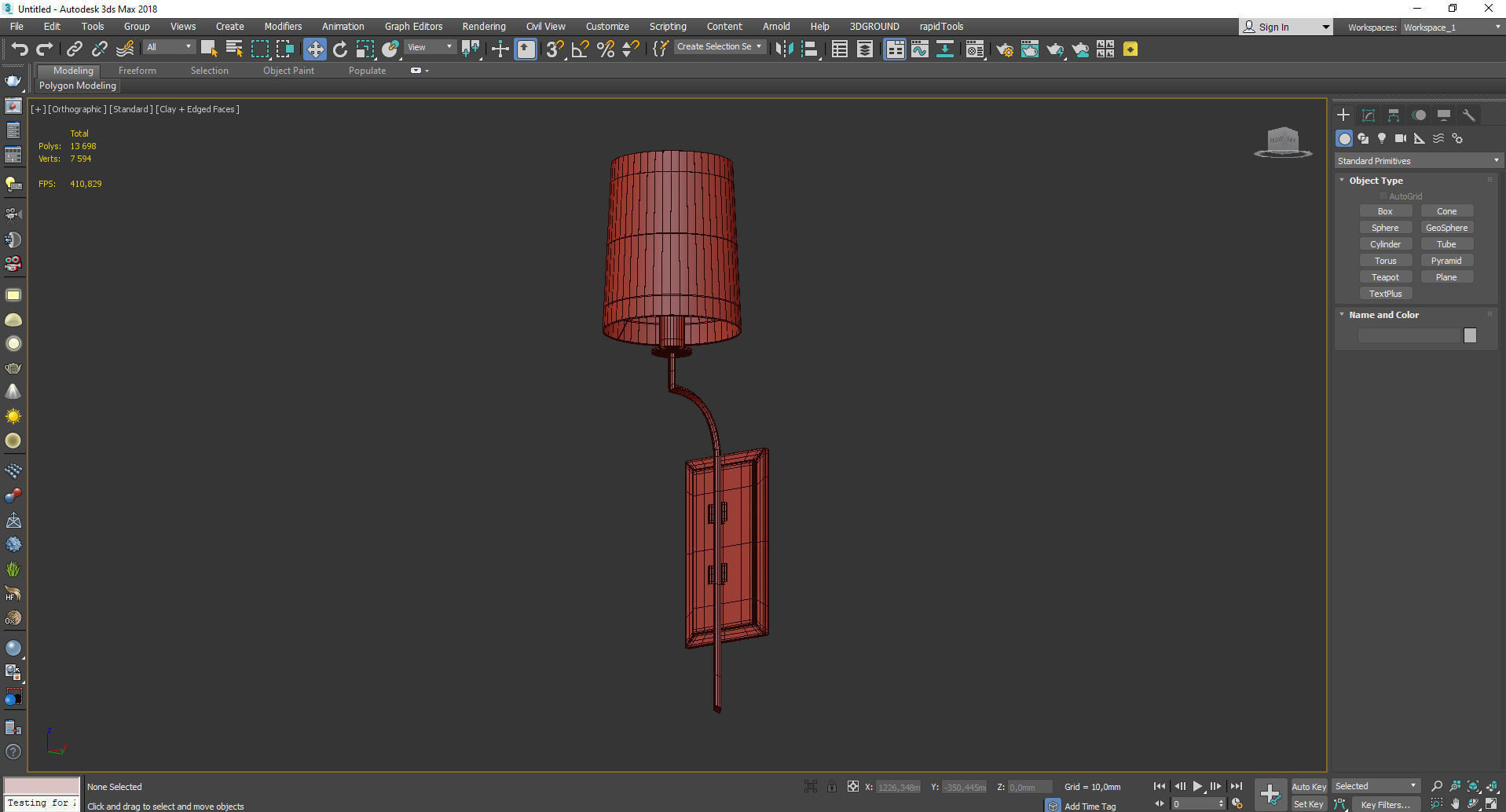 Hudson Valley Glenford Wall Sconce Low-poly 3D model_3