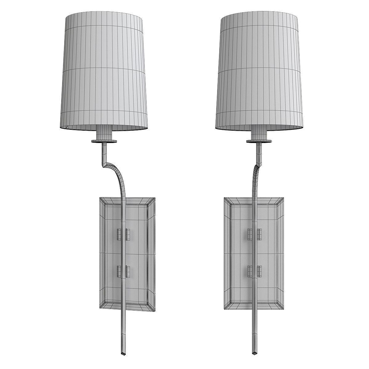 Hudson Valley Glenford Wall Sconce Low-poly 3D model_1