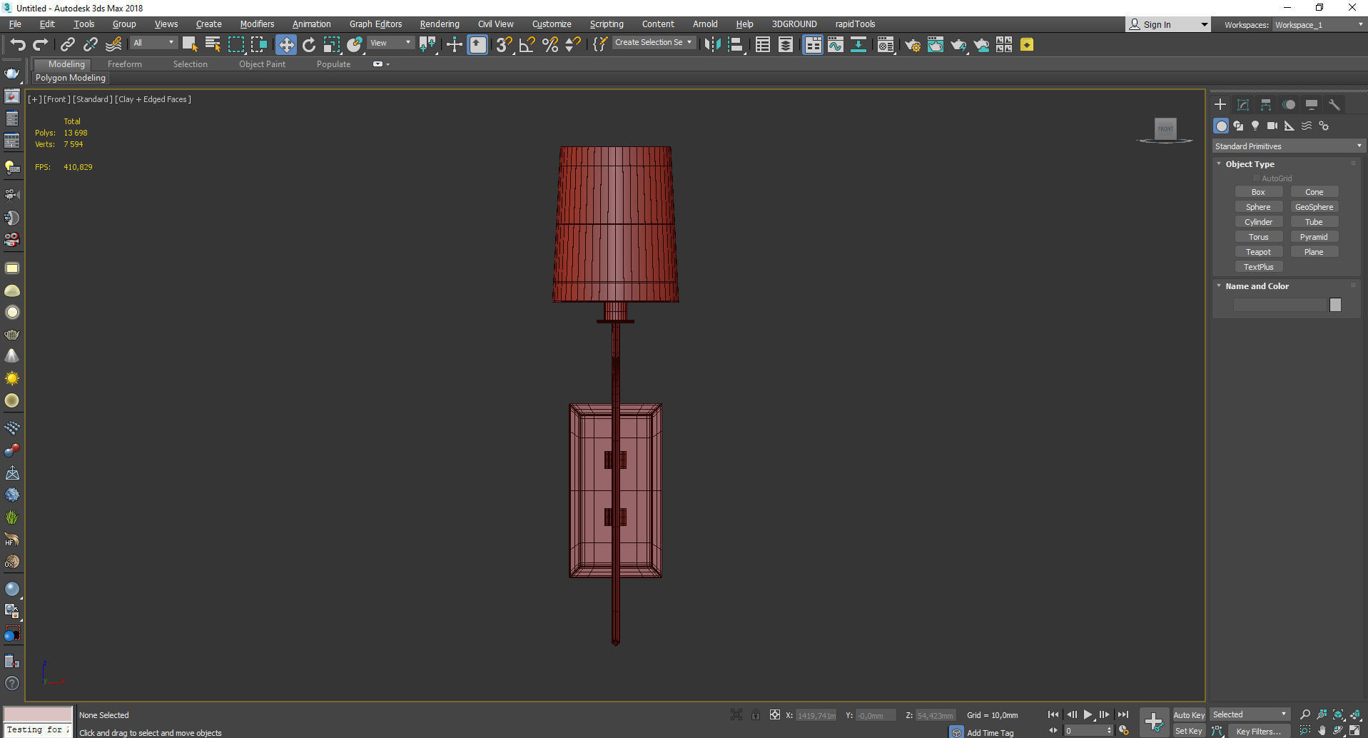 Hudson Valley Glenford Wall Sconce Low-poly 3D model_2