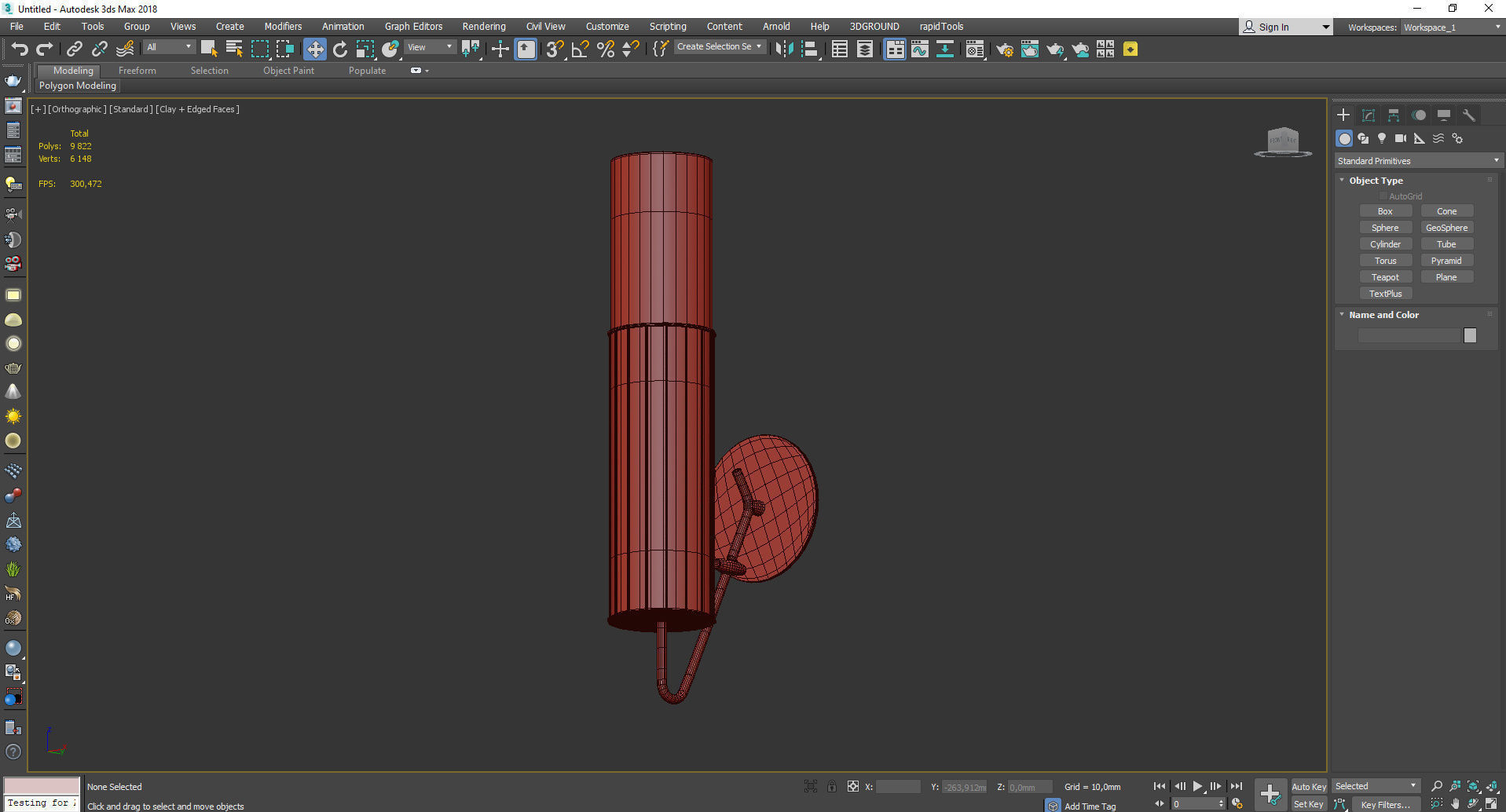 Jamie Young Torino Wall Sconce Low-poly 3D model_3