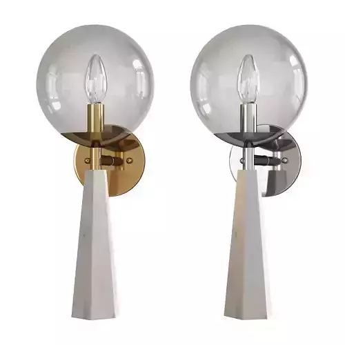 Worlds Away Shelly Wall Sconce Low-poly 3D model