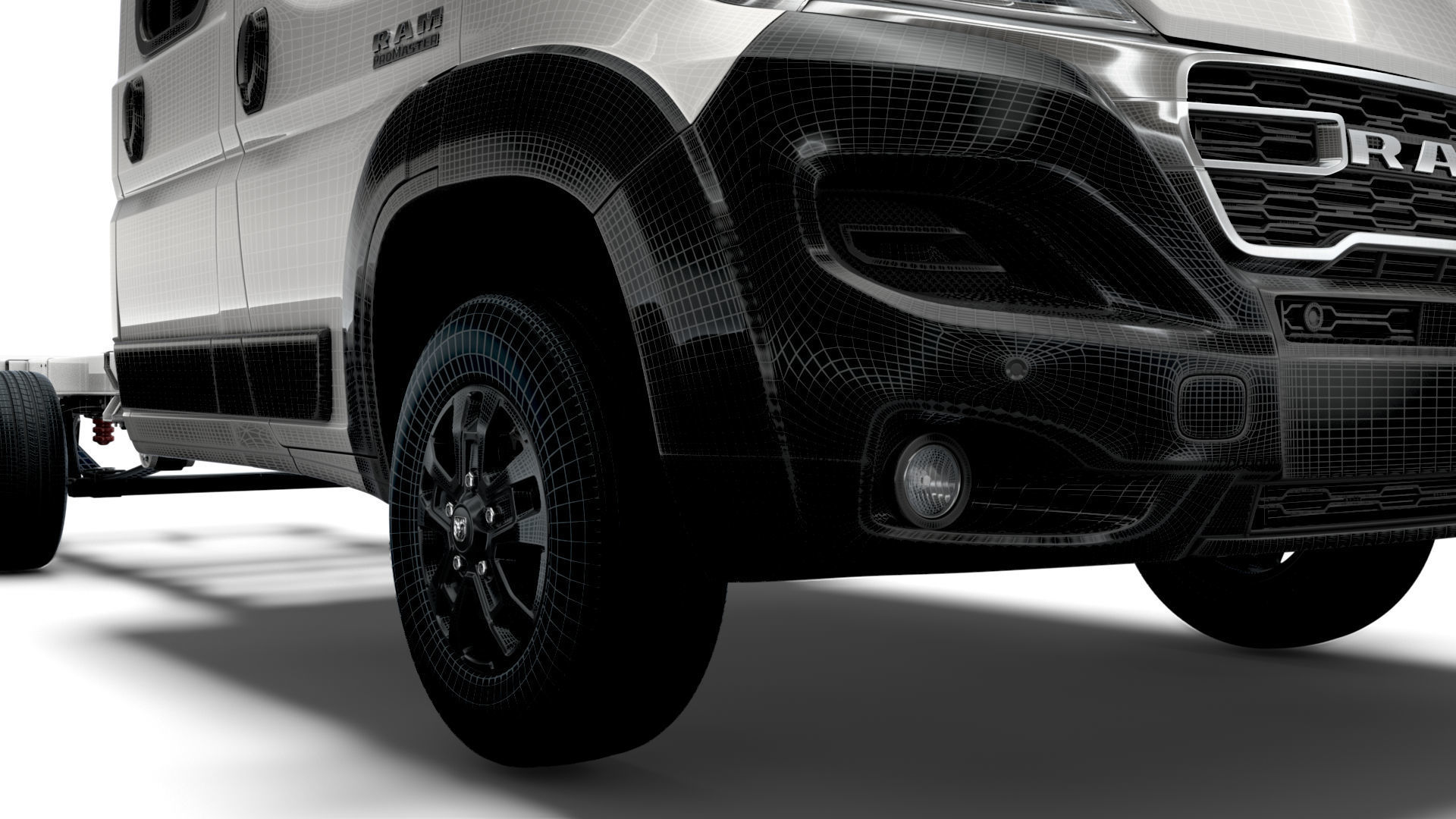 RAM Promaster Chassis Truck Crew Cab 4035 WB XL 2023 3D model_17