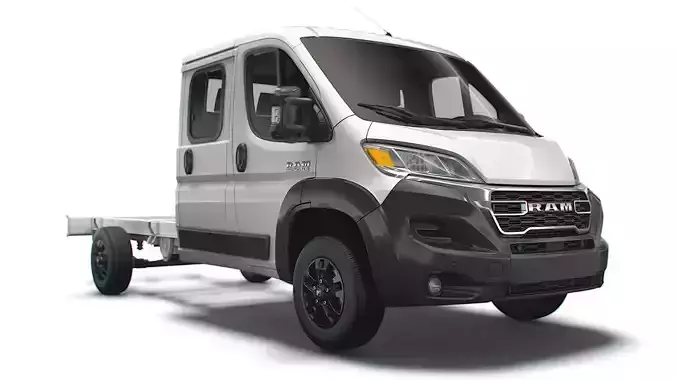RAM Promaster Chassis Truck Crew Cab 4035 WB XL 2023 3D model