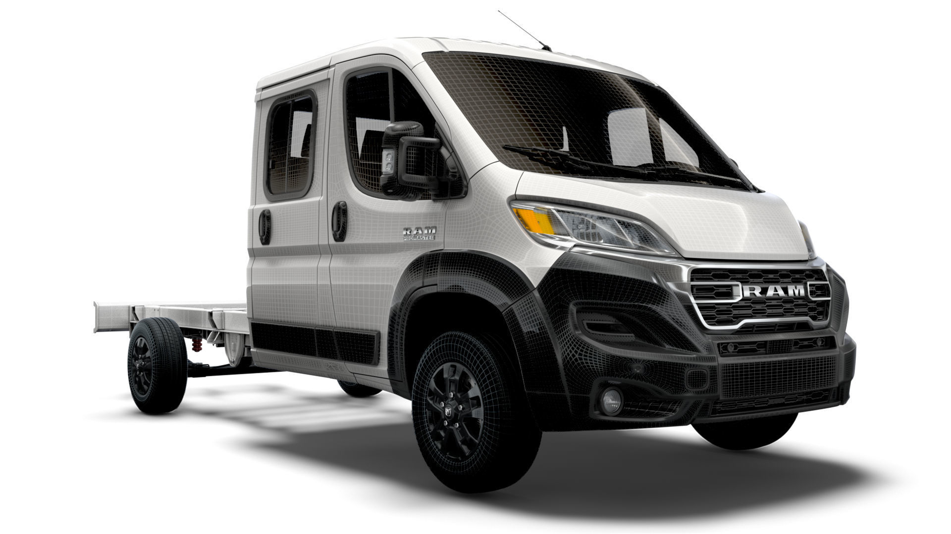 RAM Promaster Chassis Truck Crew Cab 4035 WB XL 2023 3D model_12
