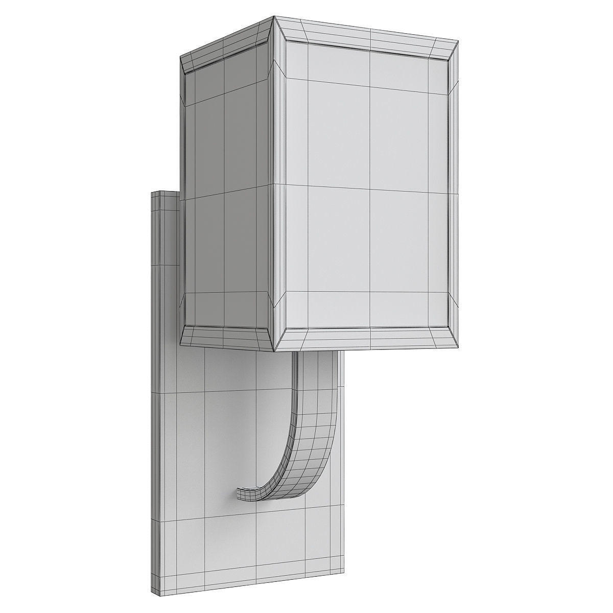 Currey and Co Sadler Wall Sconce Low-poly 3D model_1