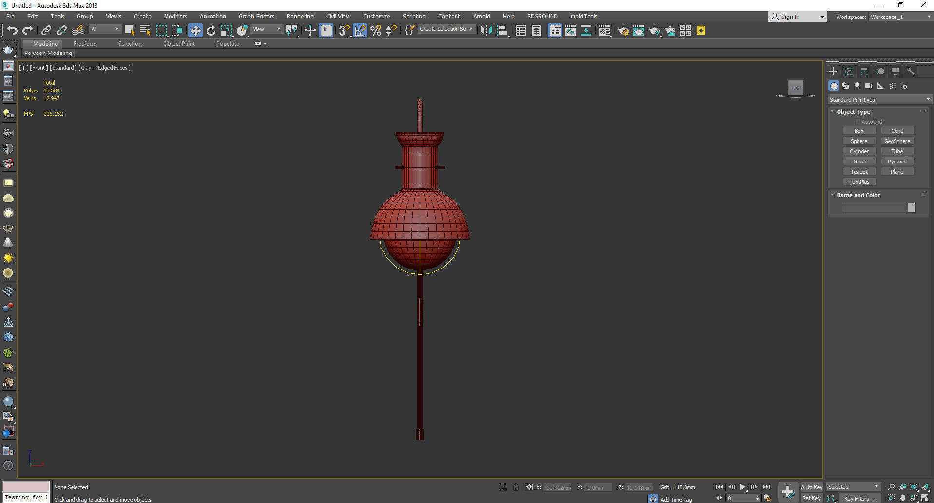 Mitzi Riley Glass Wall Sconce Low-poly 3D model_2