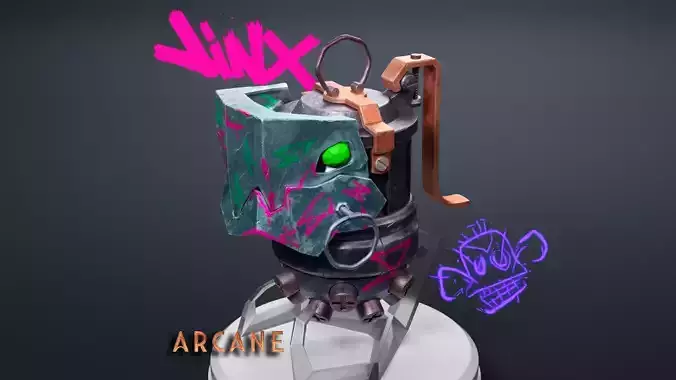 Jinx Chomper Grenade  - Ultimate  Arcane Edition UPDATED 2024