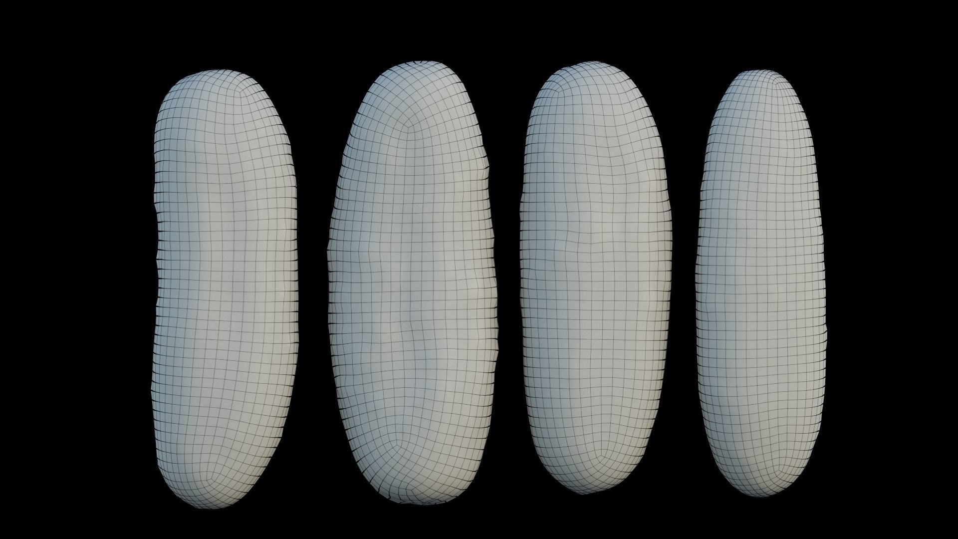 Cucumber two cucumbers 3D model_6