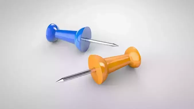 Push pin 3D model