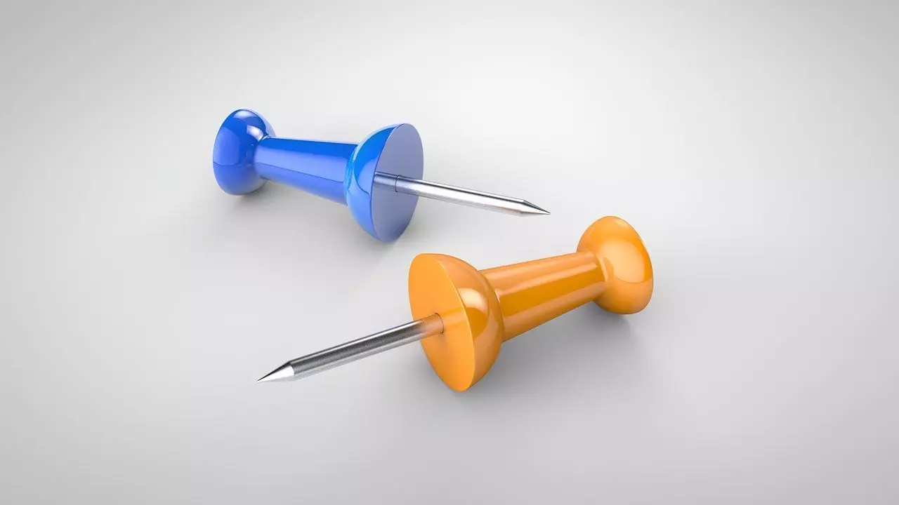 Push pin 3D model