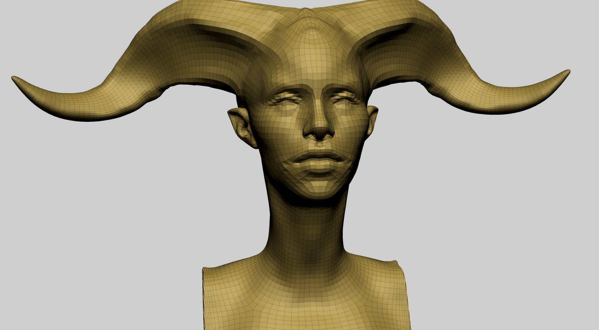 Fantasy Female Head G 3D model_9
