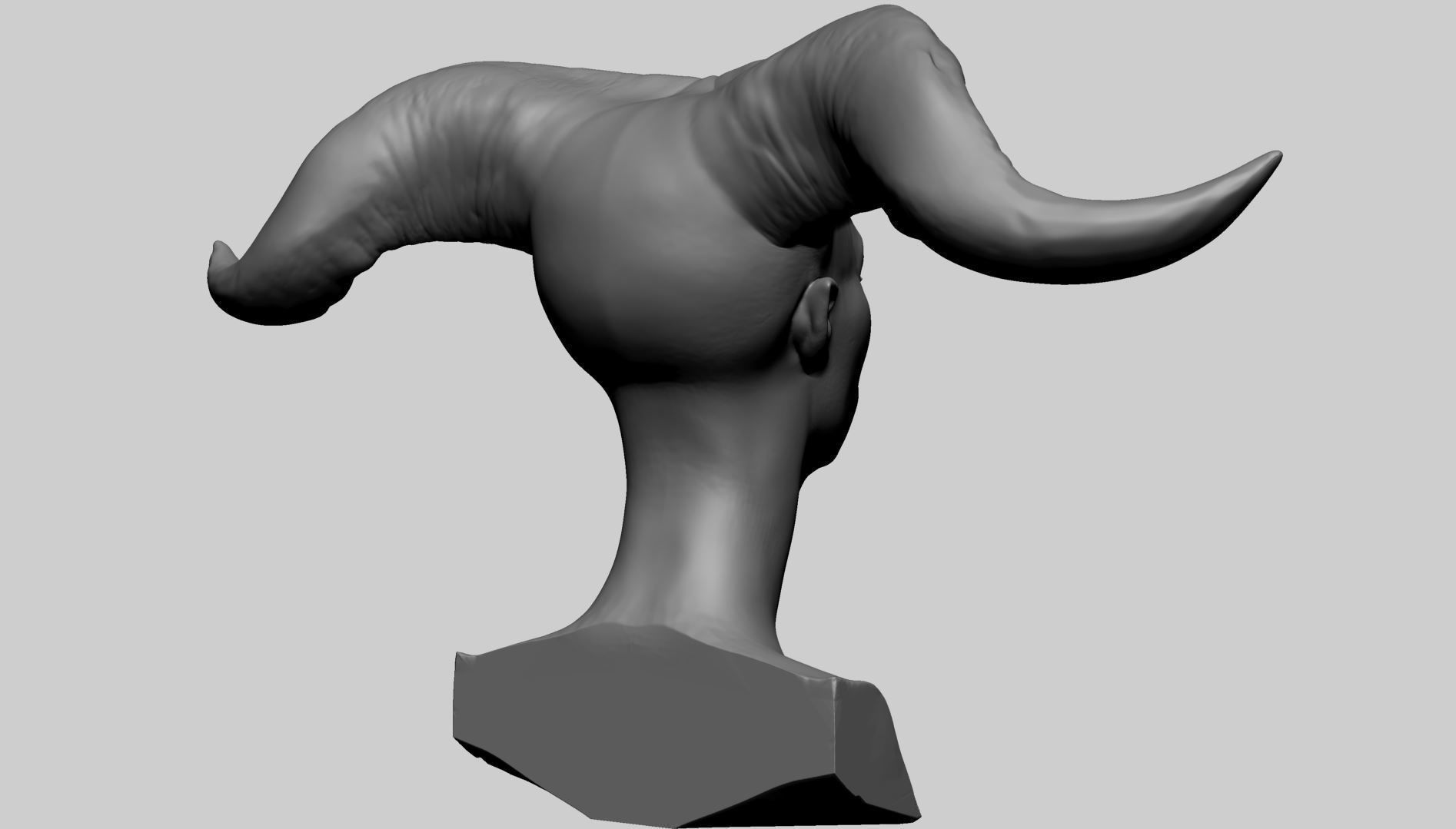 Fantasy Female Head G 3D model_3