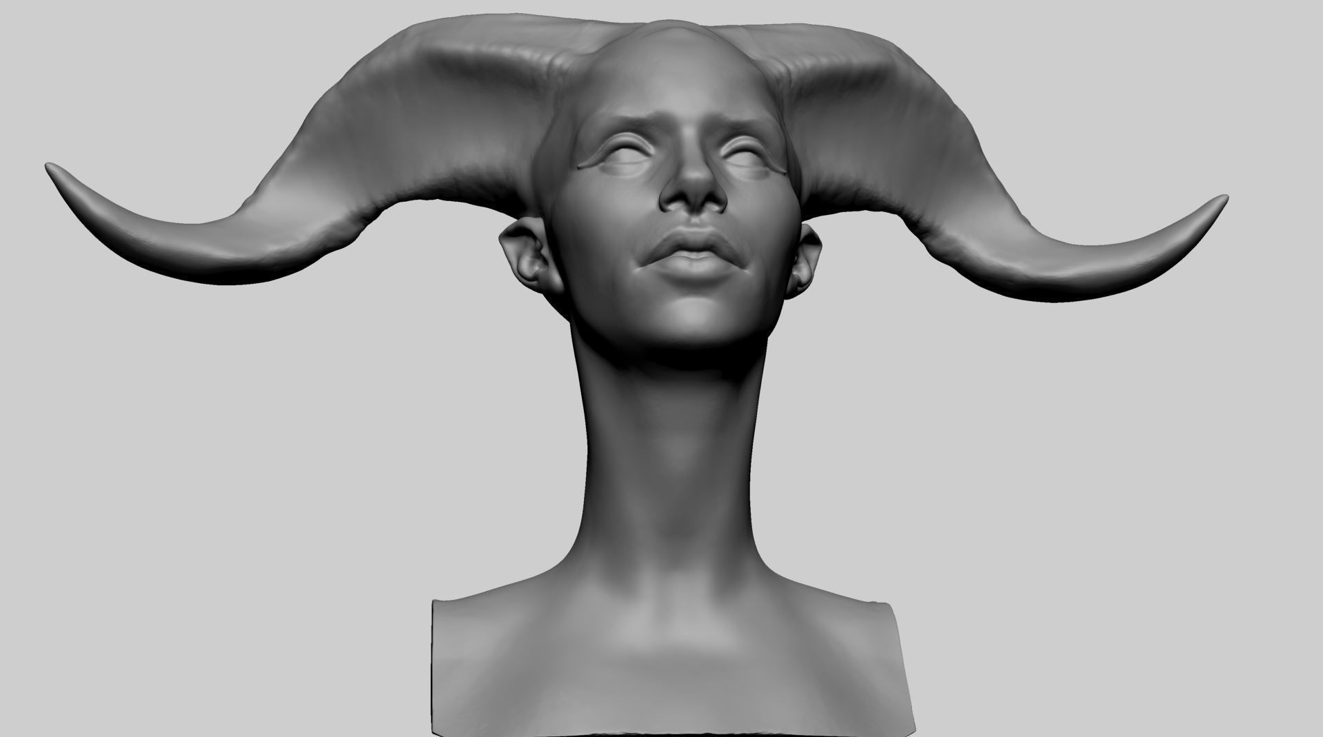 Fantasy Female Head G 3D model_8