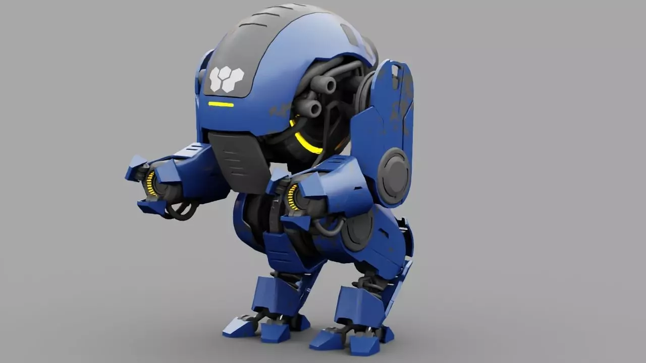 NEMO Fighter rigged character 3D model