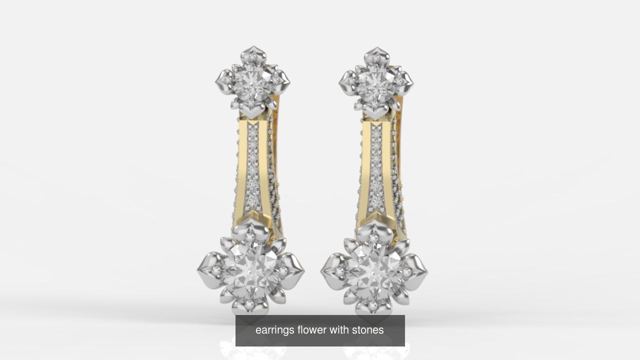 ring and earrings with stones 3D Model Collection_3