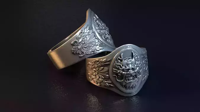 fashion ring A004 3D print model