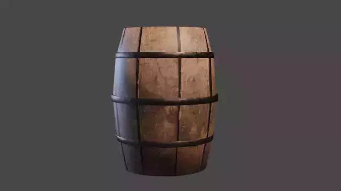  barrel 3d object