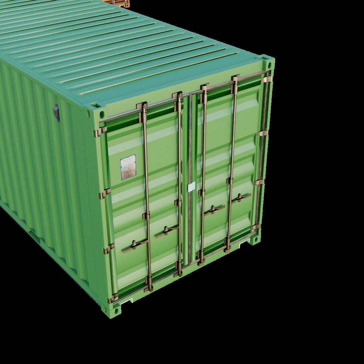 Shipping Container Free 3D model_14