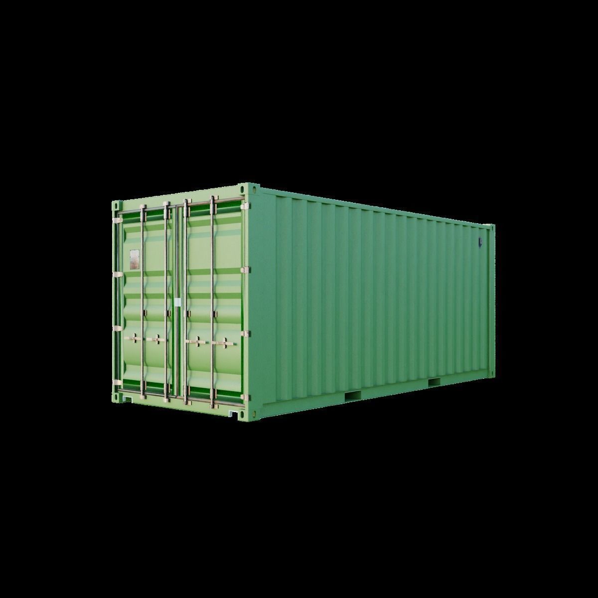 Shipping Container Free 3D model_1