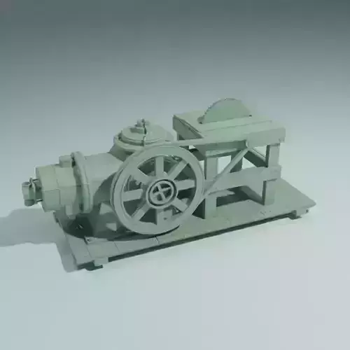 Gas powered table saw 1-35 scale diorama accessory 3D print model