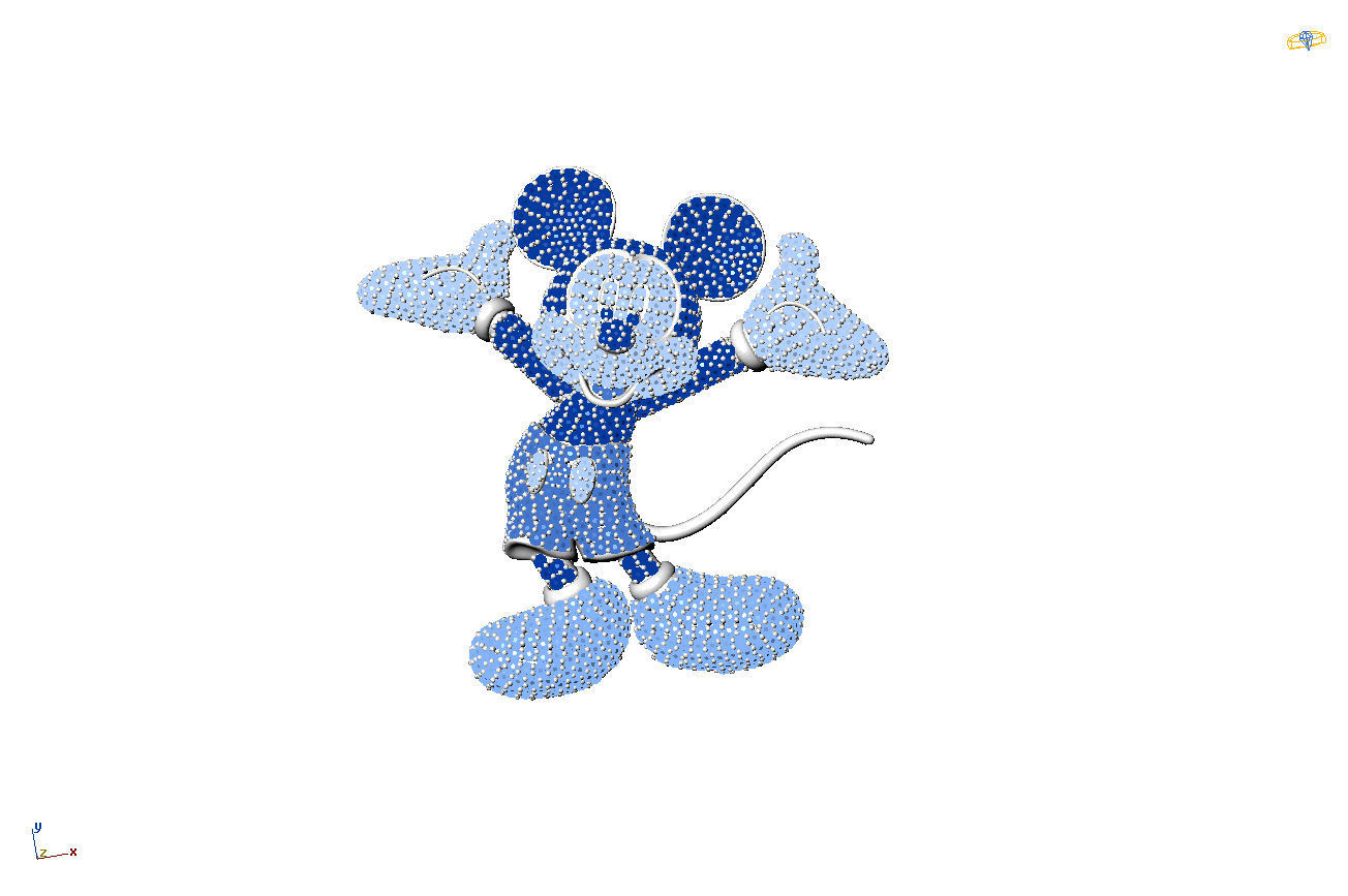 Mickey Mouse Pendant 3d Print Model 3D print model_1