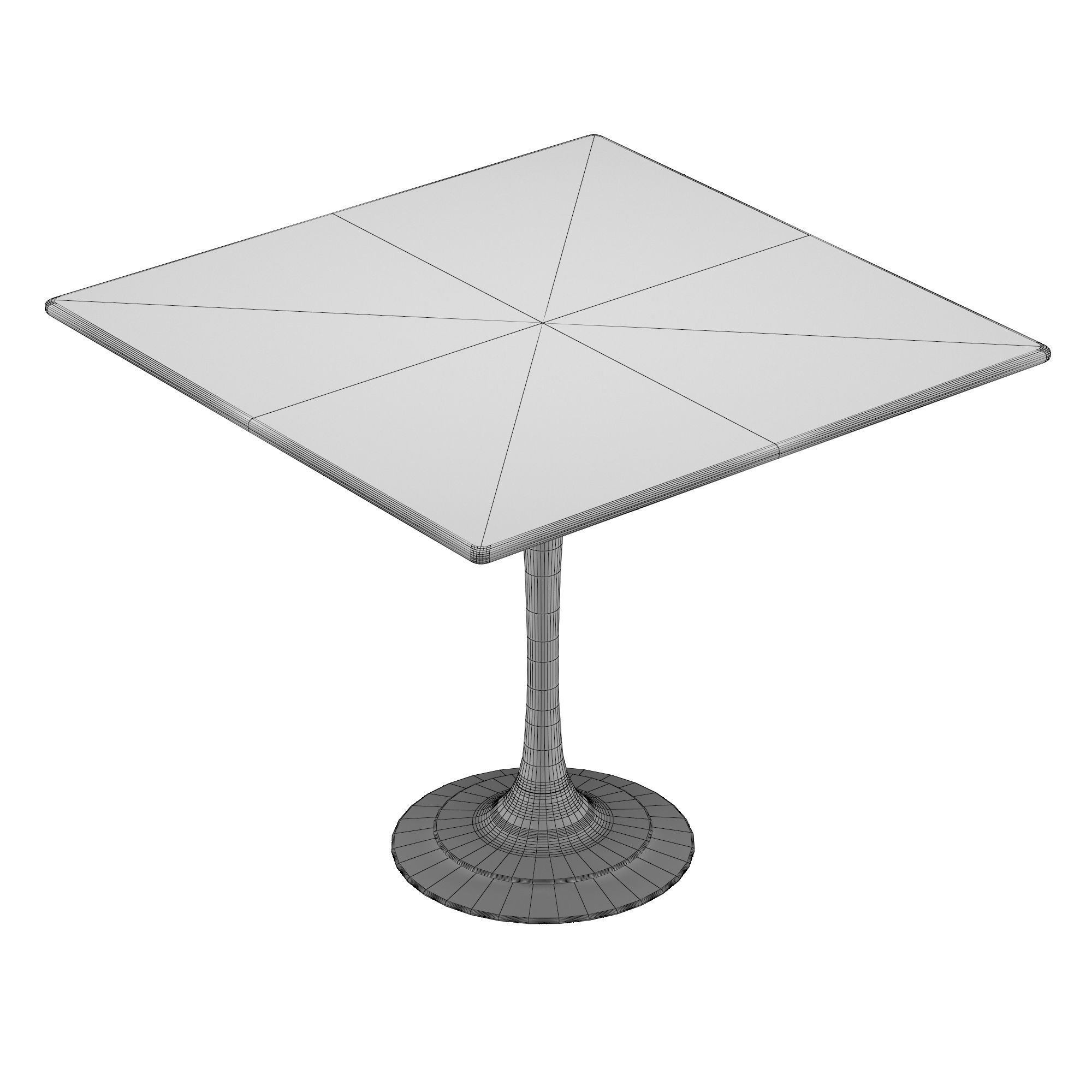 Bistro table 3D model_5