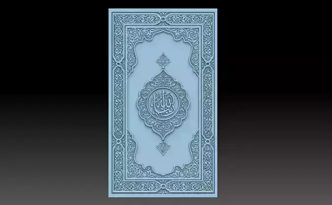 Ornament door with ornate design