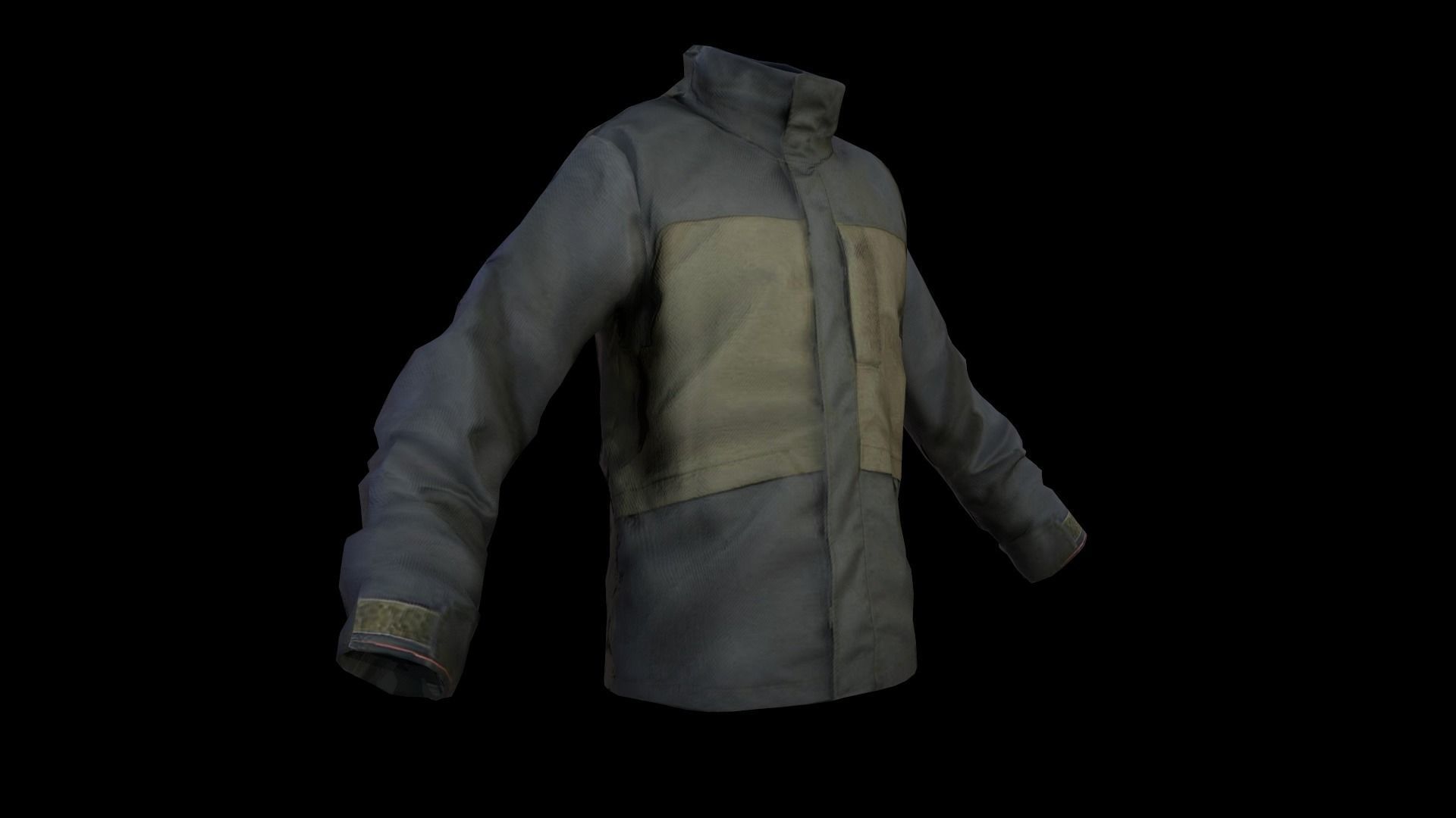 jacket Low-poly 3D model_14